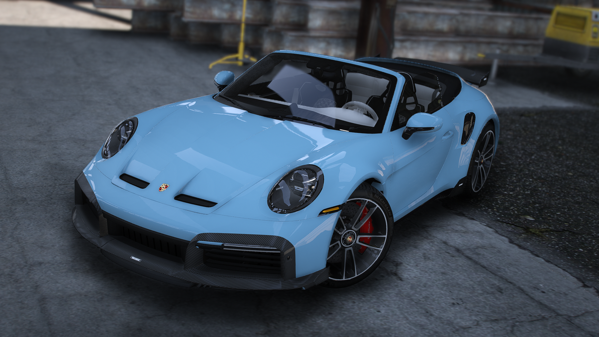 Porsche 911 (992) Turbo S Convertible 2023 - GTA 5 & FiveM Car Mod | 120+ Tuning parts