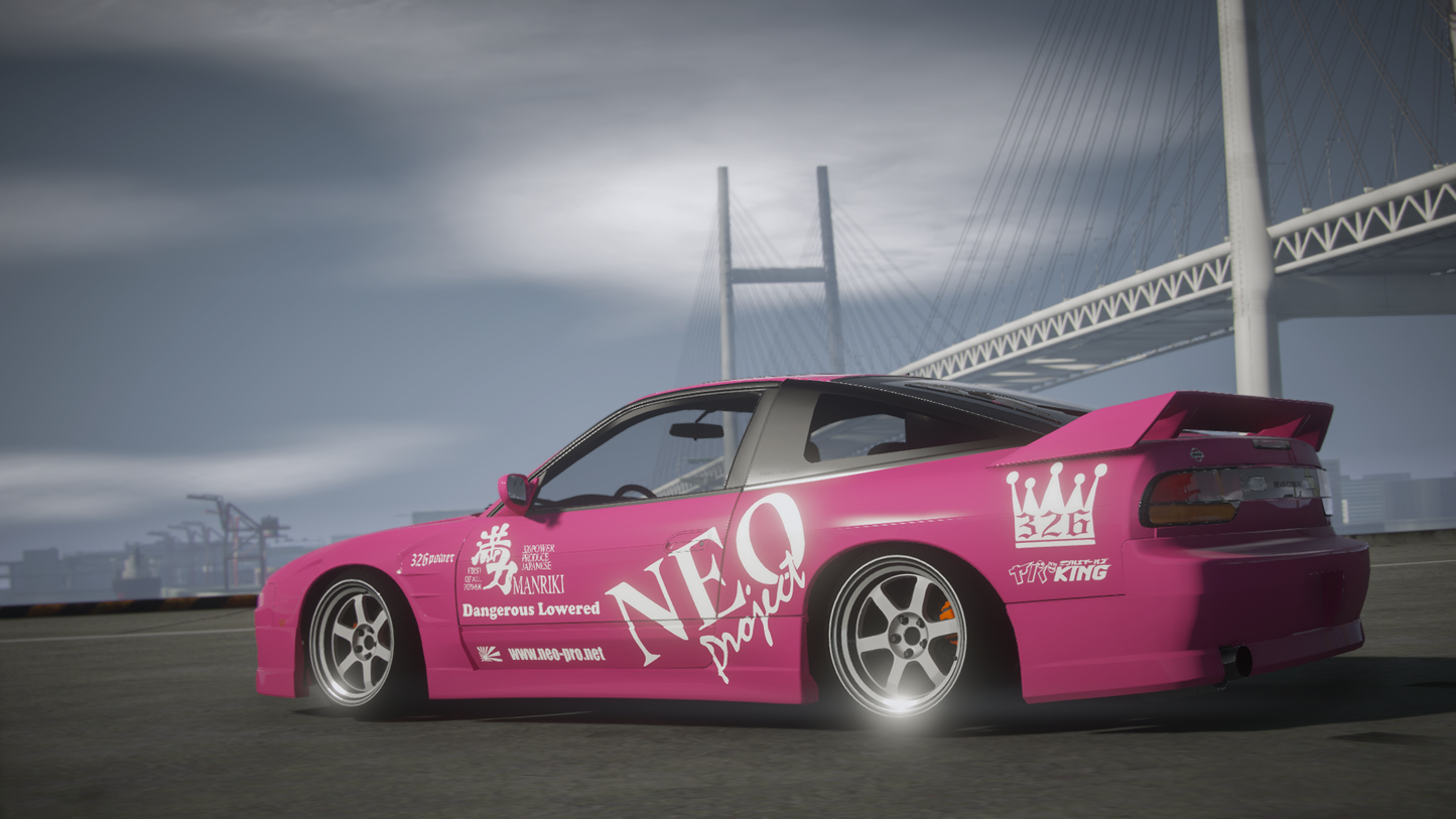 Nissan 180sx S13 [280+ Tuning / Animated Sunroof / Liveries / Add-On / LODS / Debadged / FiveM / Replace]