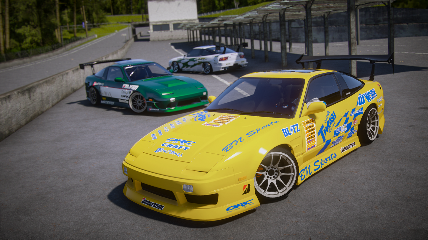 Nissan 180sx S13 [280+ Tuning / Animated Sunroof / Liveries / Add-On / LODS / Debadged / FiveM / Replace]