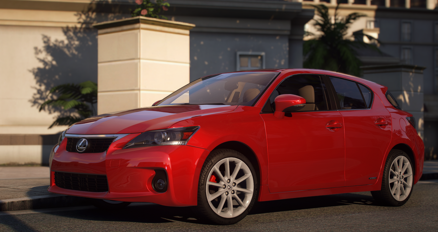 Lexus CT200h 2012 [20+ Tuning / Add-On / Debadged / FiveM / LODS / Replace]