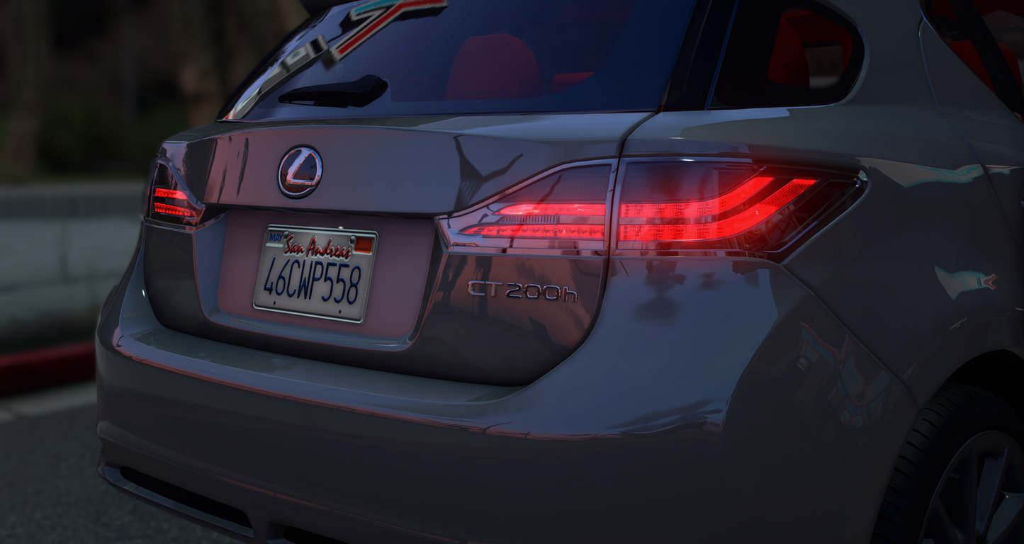 Lexus CT200h 2012 [20+ Tuning / Add-On / Debadged / FiveM / LODS / Replace]