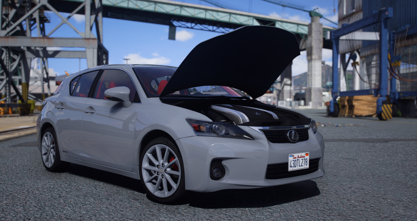 Lexus CT200h 2012 [20+ Tuning / Add-On / Debadged / FiveM / LODS / Replace]