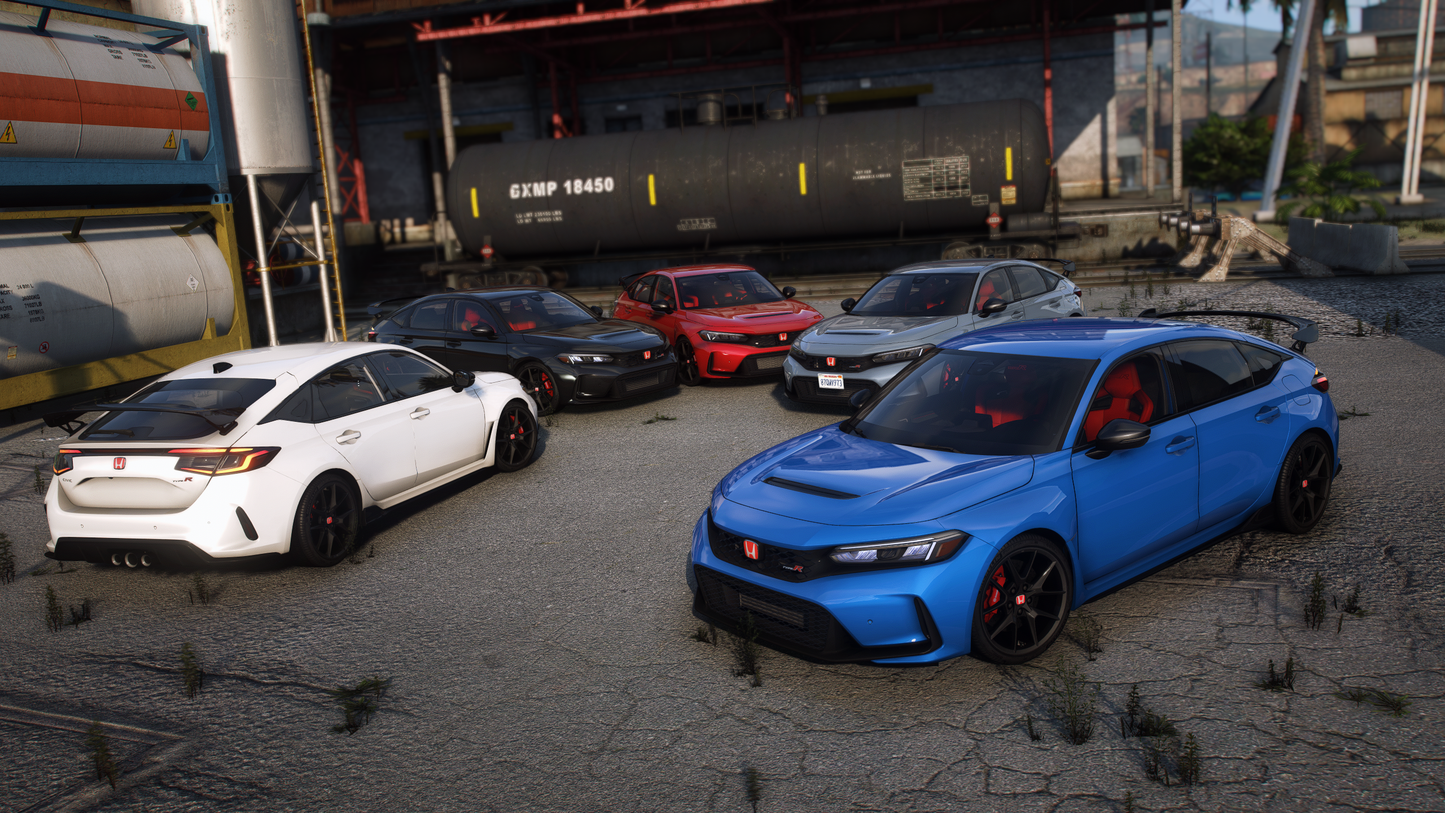 Honda Civic Type-R FL5 2023 [60+ Tuning / Liveries / Add-On / Debadged / FiveM / LODS / Replace]