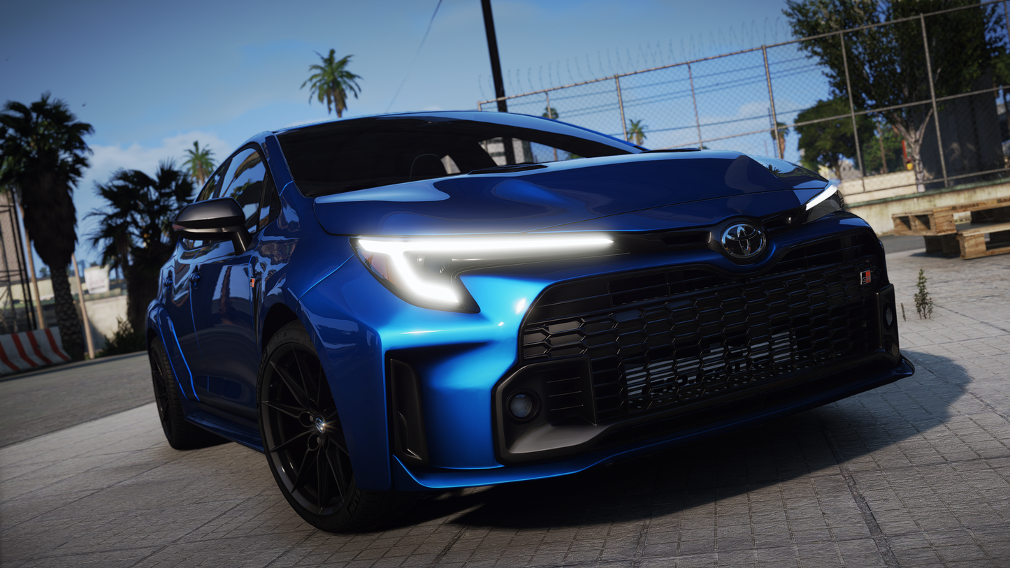 Toyota Corolla GR 2024 [60+ Tuning / Liveries / Add-On / Debadged / FiveM / LODS / Replace]