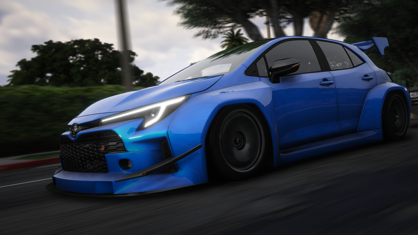 Toyota Corolla GR 2024 [60+ Tuning / Liveries / Add-On / Debadged / FiveM / LODS / Replace]