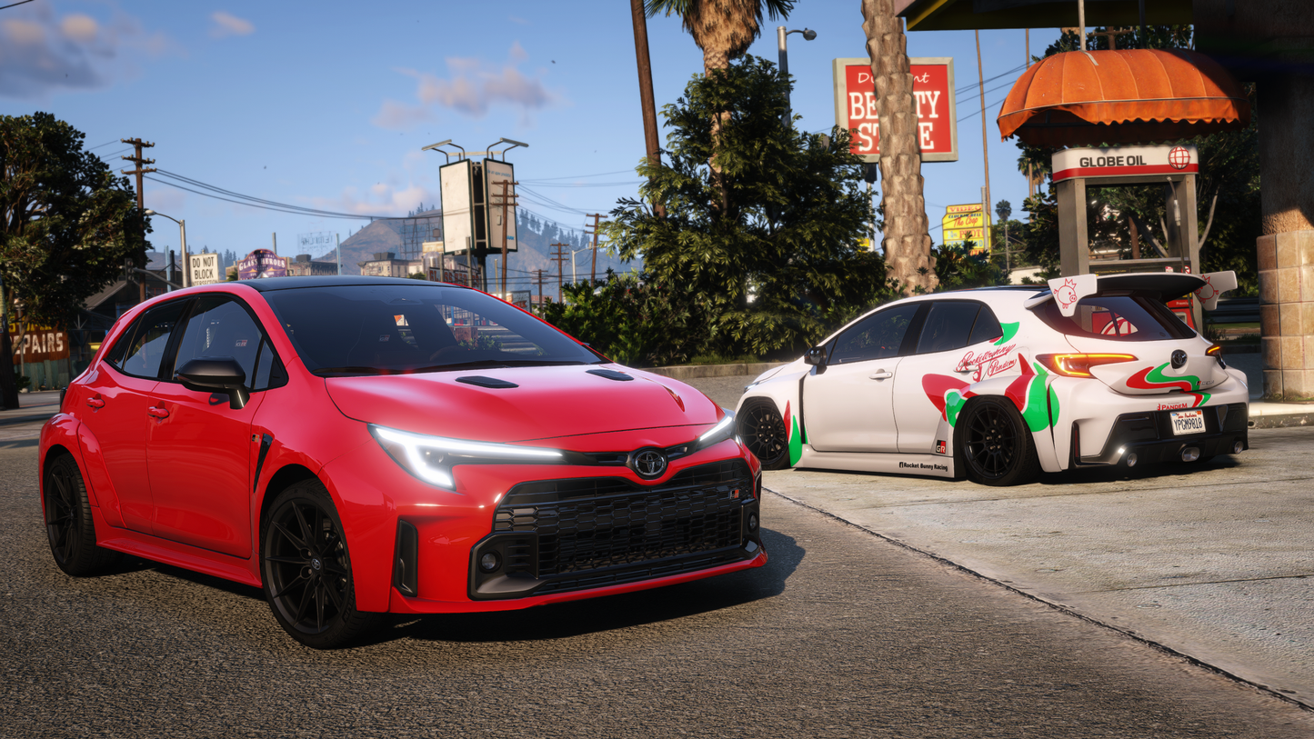 Toyota Corolla GR 2024 [60+ Tuning / Liveries / Add-On / Debadged / FiveM / LODS / Replace]