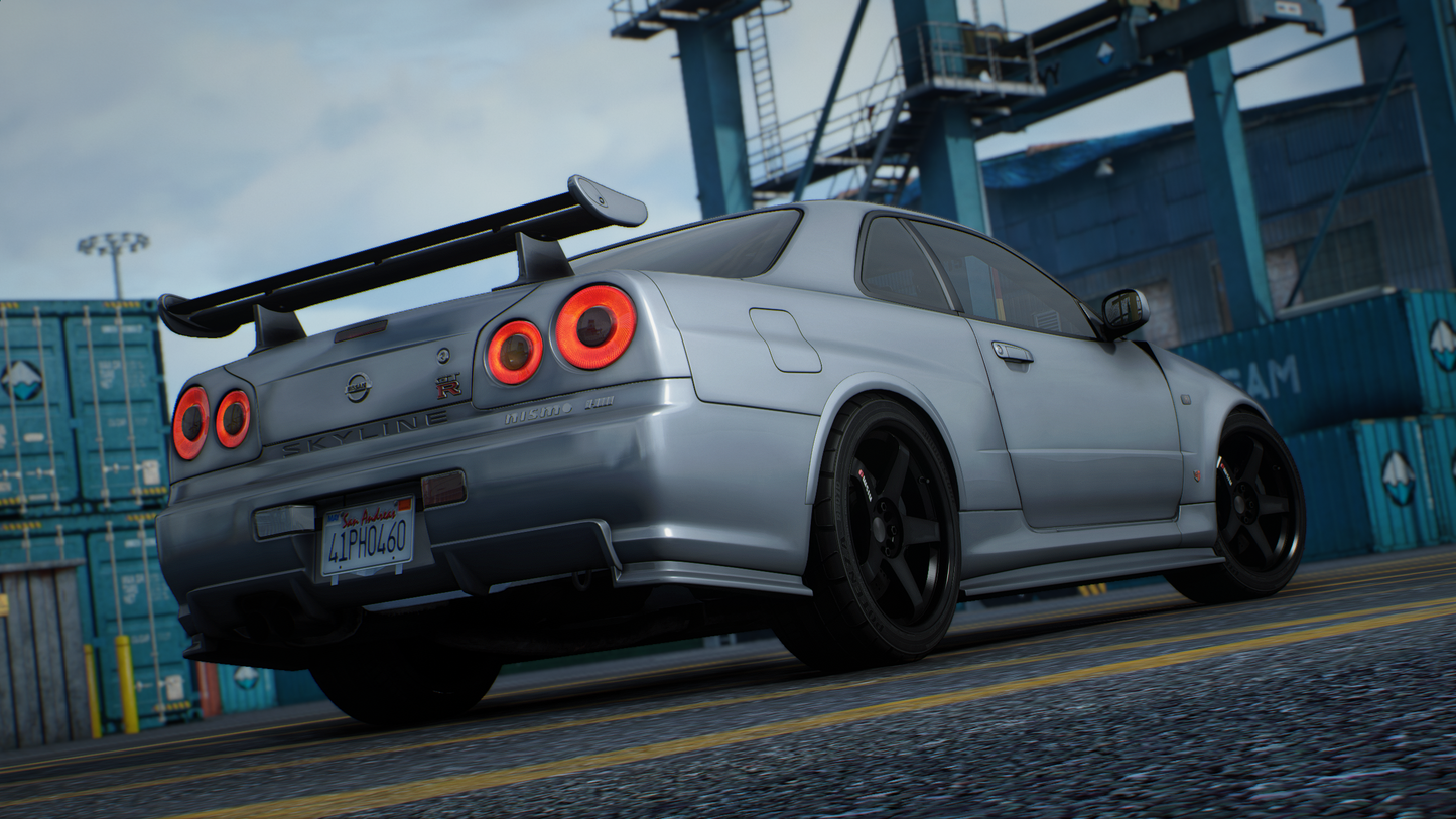 Nissan Skyline GT-R + GT-T R34 Pack [360+ Tuning / 40+ Liveries / Add-On / Debadged / FiveM / LODS]