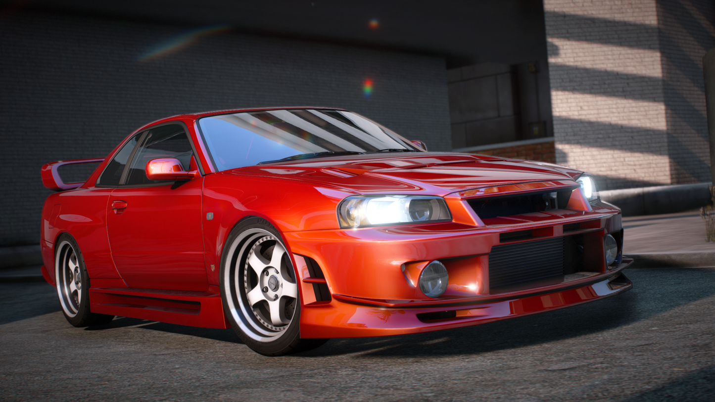 Nissan Skyline GT-R + GT-T R34 Pack [360+ Tuning / 40+ Liveries / Add-On / Debadged / FiveM / LODS]