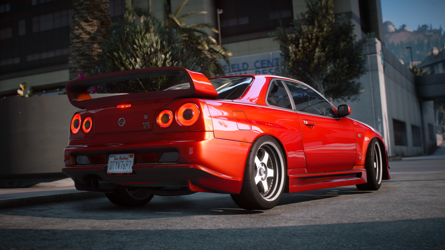 Nissan Skyline GT-R + GT-T R34 Pack [360+ Tuning / 40+ Liveries / Add-On / Debadged / FiveM / LODS]