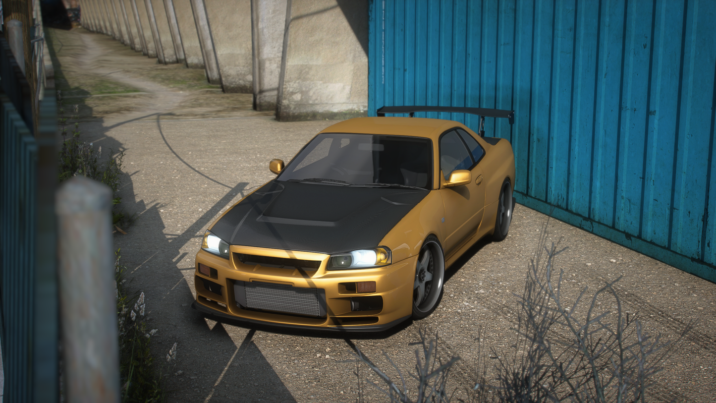 Nissan Skyline GT-R + GT-T R34 Pack [360+ Tuning / 40+ Liveries / Add-On / Debadged / FiveM / LODS]