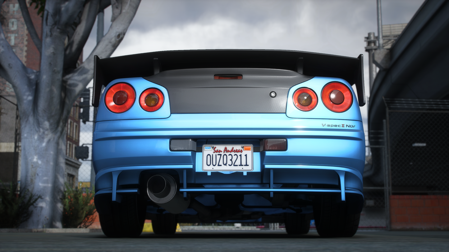 Nissan Skyline GT-R + GT-T R34 Pack [360+ Tuning / 40+ Liveries / Add-On / Debadged / FiveM / LODS]