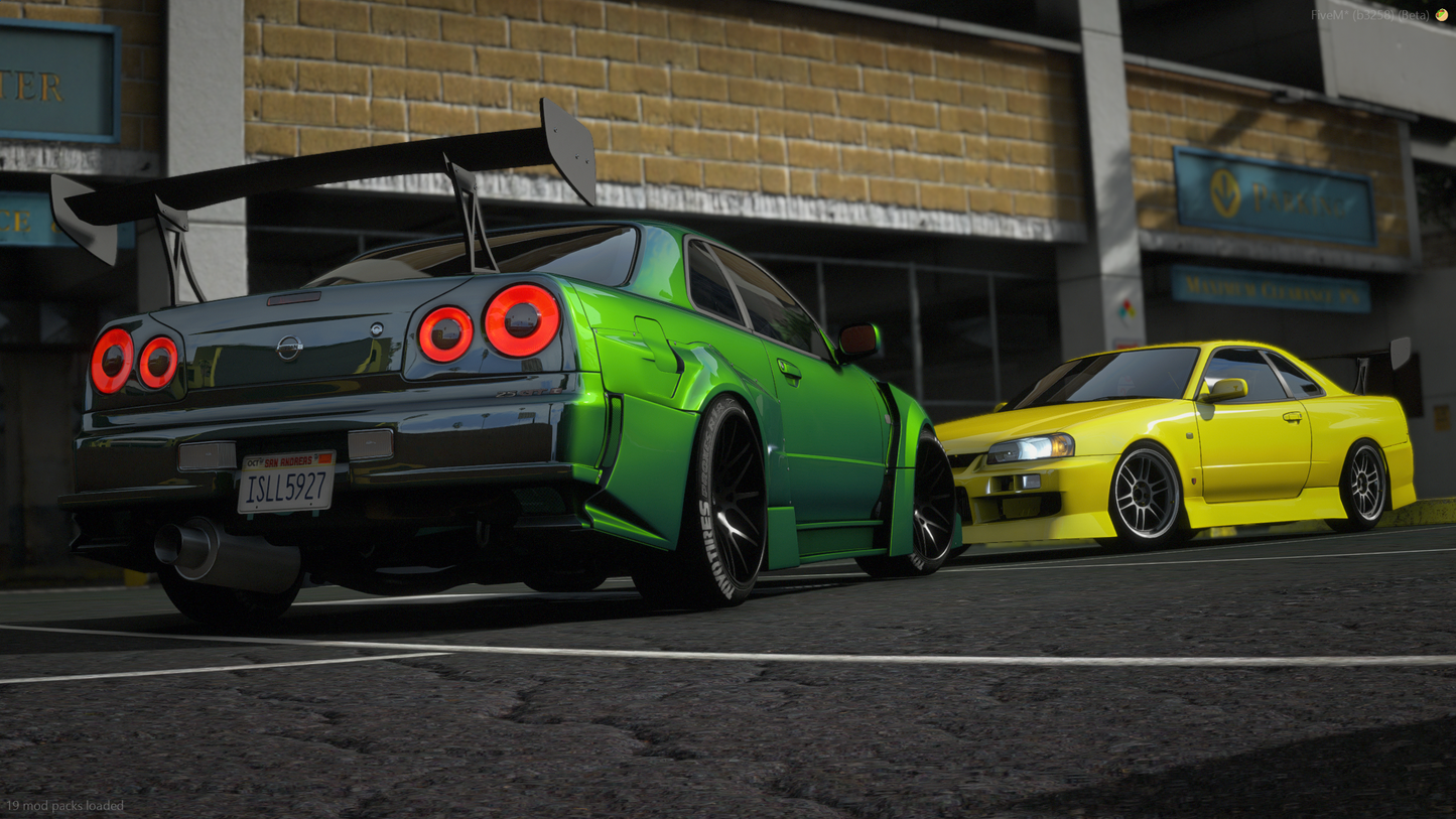 Nissan Skyline GT-R + GT-T R34 Pack [360+ Tuning / 40+ Liveries / Add-On / Debadged / FiveM / LODS]