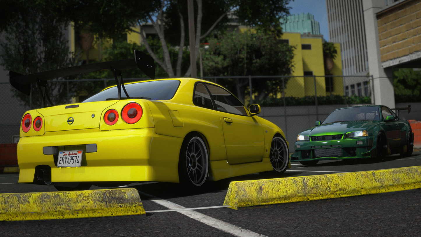 Nissan Skyline GT-R + GT-T R34 Pack [360+ Tuning / 40+ Liveries / Add-On / Debadged / FiveM / LODS]