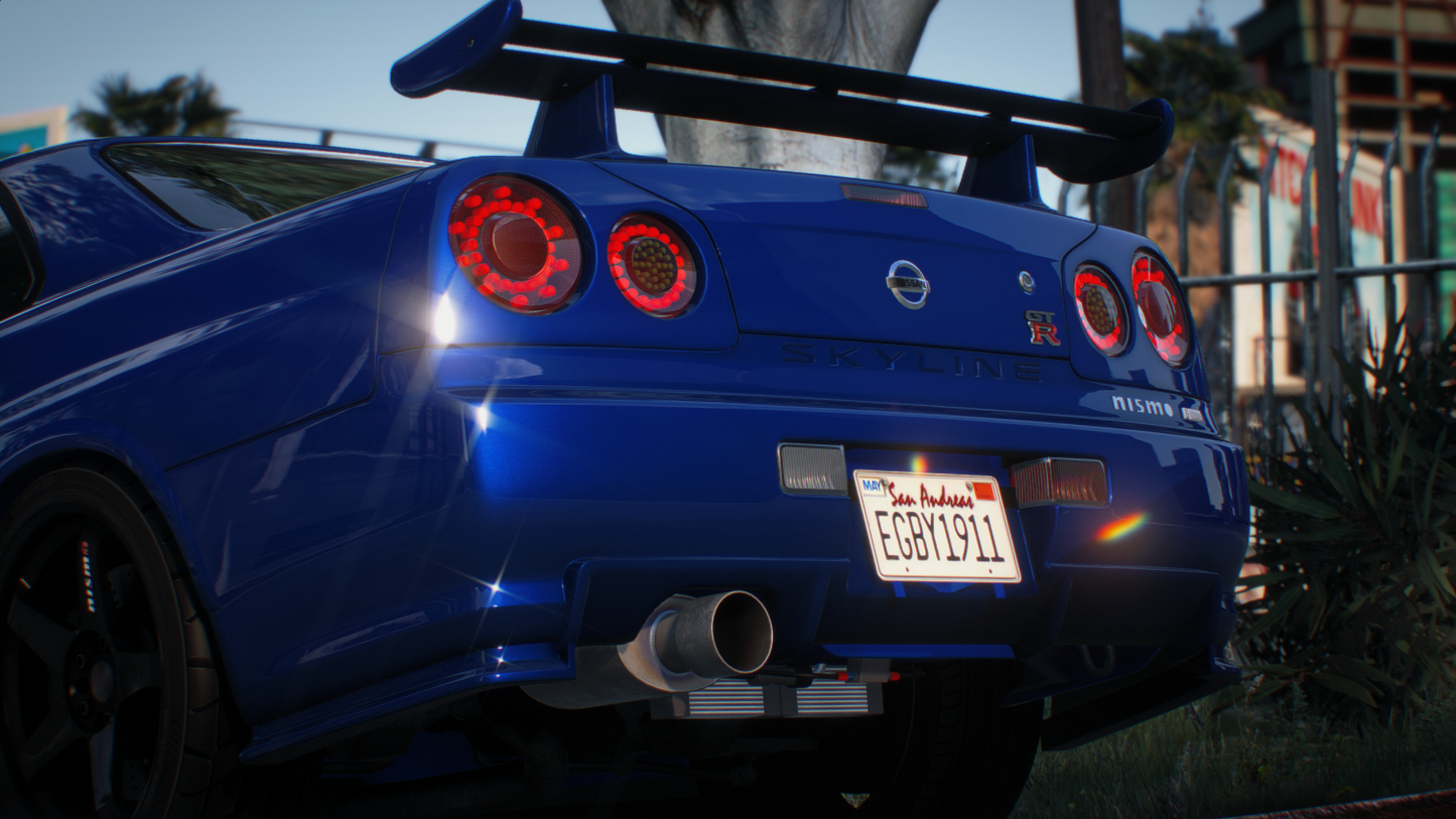 Nissan Skyline GT-R + GT-T R34 Pack [360+ Tuning / 40+ Liveries / Add-On / Debadged / FiveM / LODS]