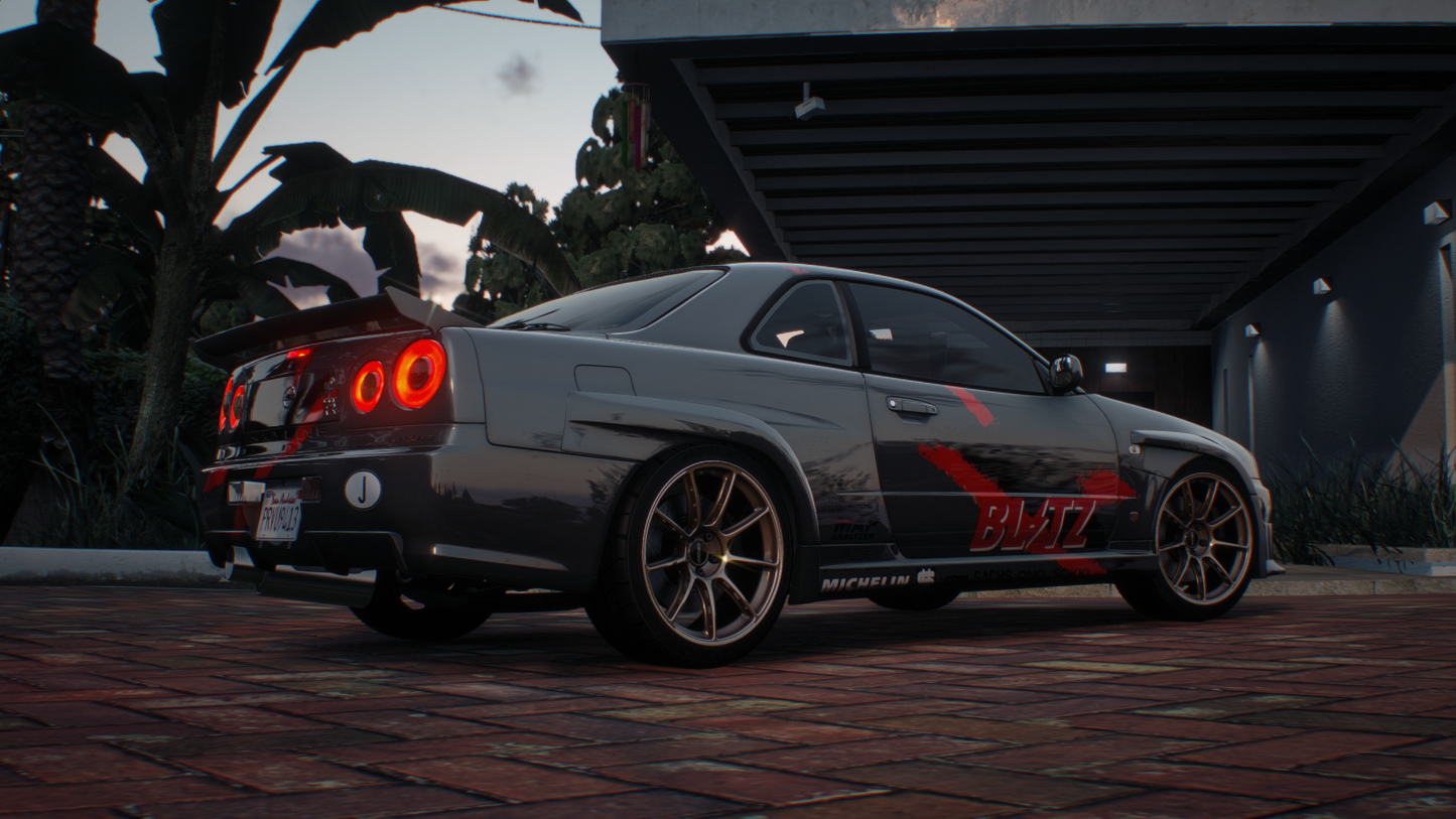 Nissan Skyline GT-R + GT-T R34 Pack [360+ Tuning / 40+ Liveries / Add-On / Debadged / FiveM / LODS]