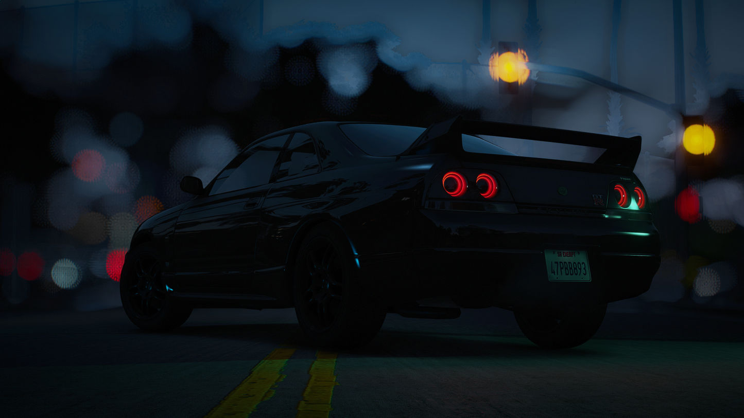 Nissan Skyline R33 GT-R + GTS-T Pack - GTA 5 & FiveM Car Mod | 200+ Tuning parts