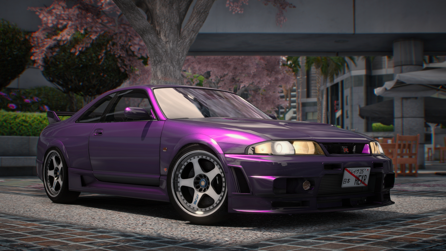 Nissan Skyline R33 GT-R + GTS-T Pack - GTA 5 & FiveM Car Mod | 200+ Tuning parts