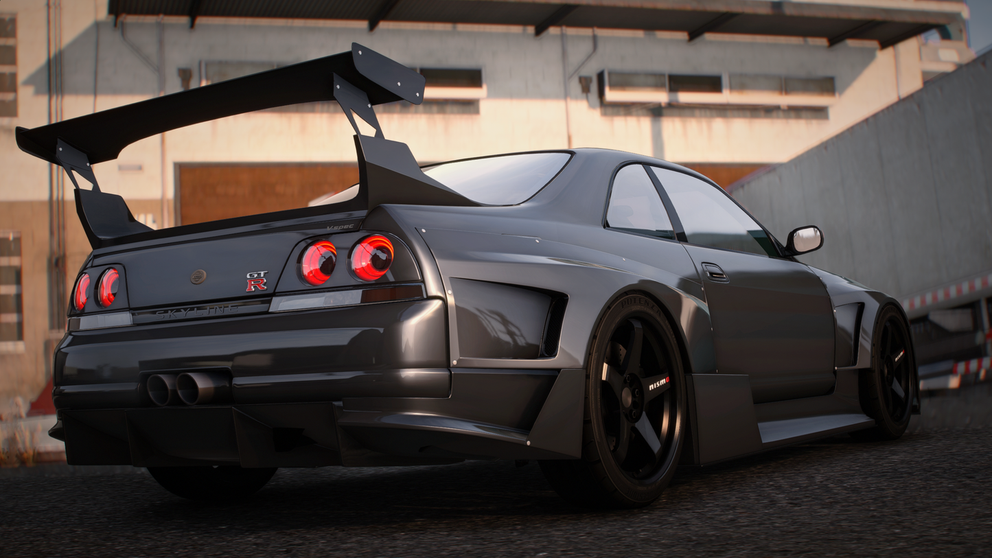 Nissan Skyline R33 GT-R + GTS-T Pack - GTA 5 & FiveM Car Mod | 200+ Tuning parts