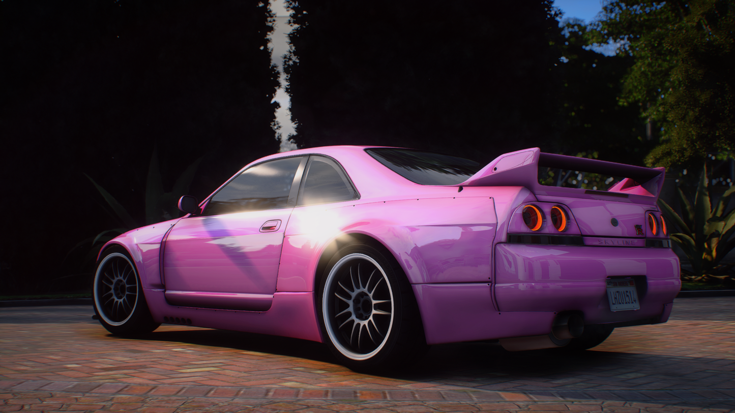 Nissan Skyline R33 GT-R + GTS-T Pack - GTA 5 & FiveM Car Mod | 200+ Tuning parts