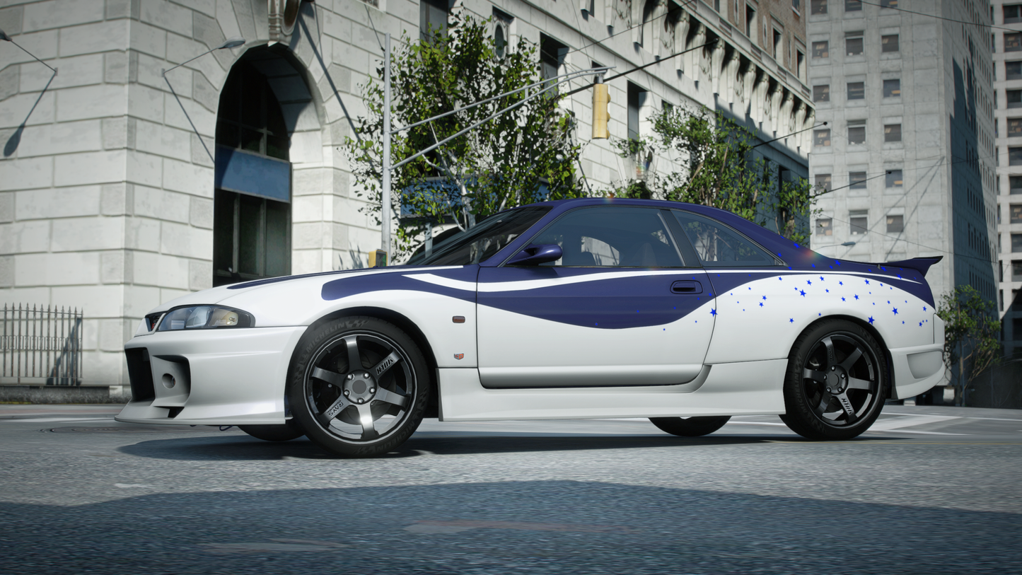 Nissan Skyline R33 GT-R + GTS-T Pack - GTA 5 & FiveM Car Mod | 200+ Tuning parts