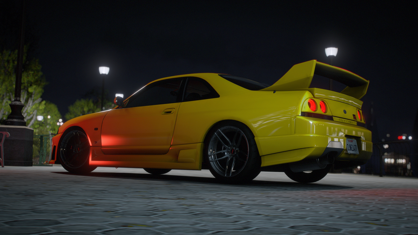 Nissan Skyline R33 GT-R + GTS-T Pack - GTA 5 & FiveM Car Mod | 200+ Tuning parts