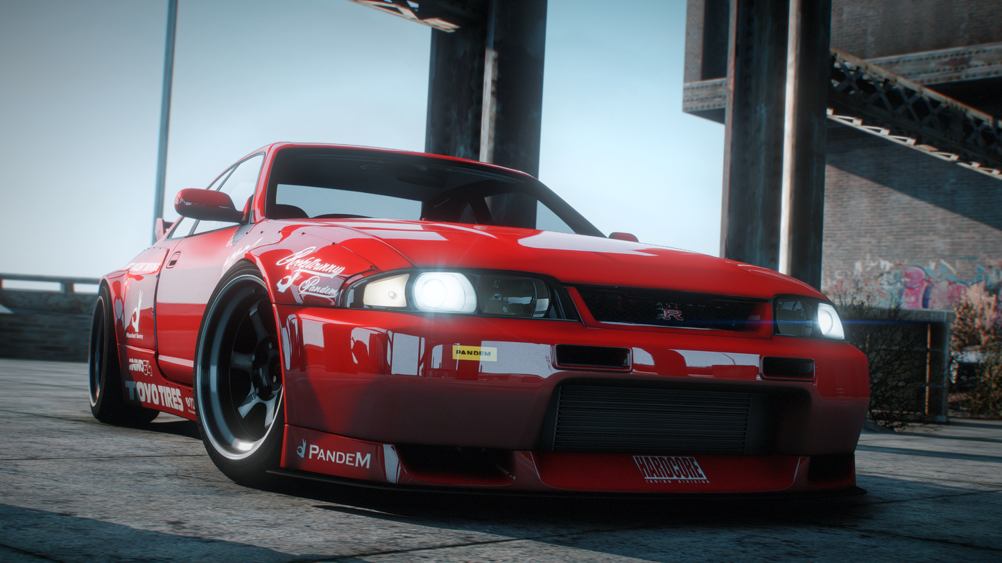 Nissan Skyline R33 GT-R + GTS-T Pack - GTA 5 & FiveM Car Mod | 200+ Tuning parts