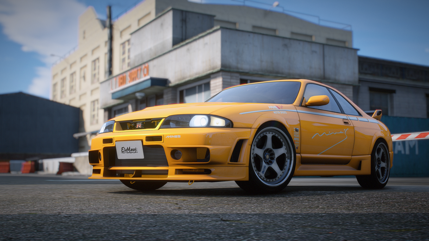 Nissan Skyline R33 GT-R + GTS-T Pack - GTA 5 & FiveM Car Mod | 200+ Tuning parts
