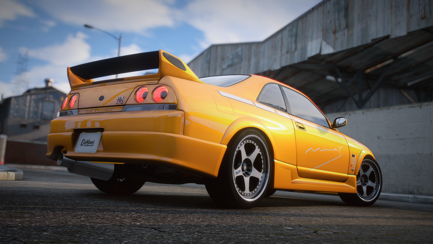 Nissan Skyline R33 GT-R + GTS-T Pack - GTA 5 & FiveM Car Mod | 200+ Tuning parts
