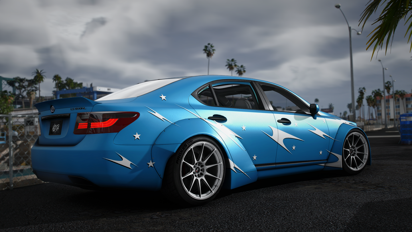 Lexus LS600h 2007 - GTA 5 & FiveM Car Mod | 80+ Tuning parts