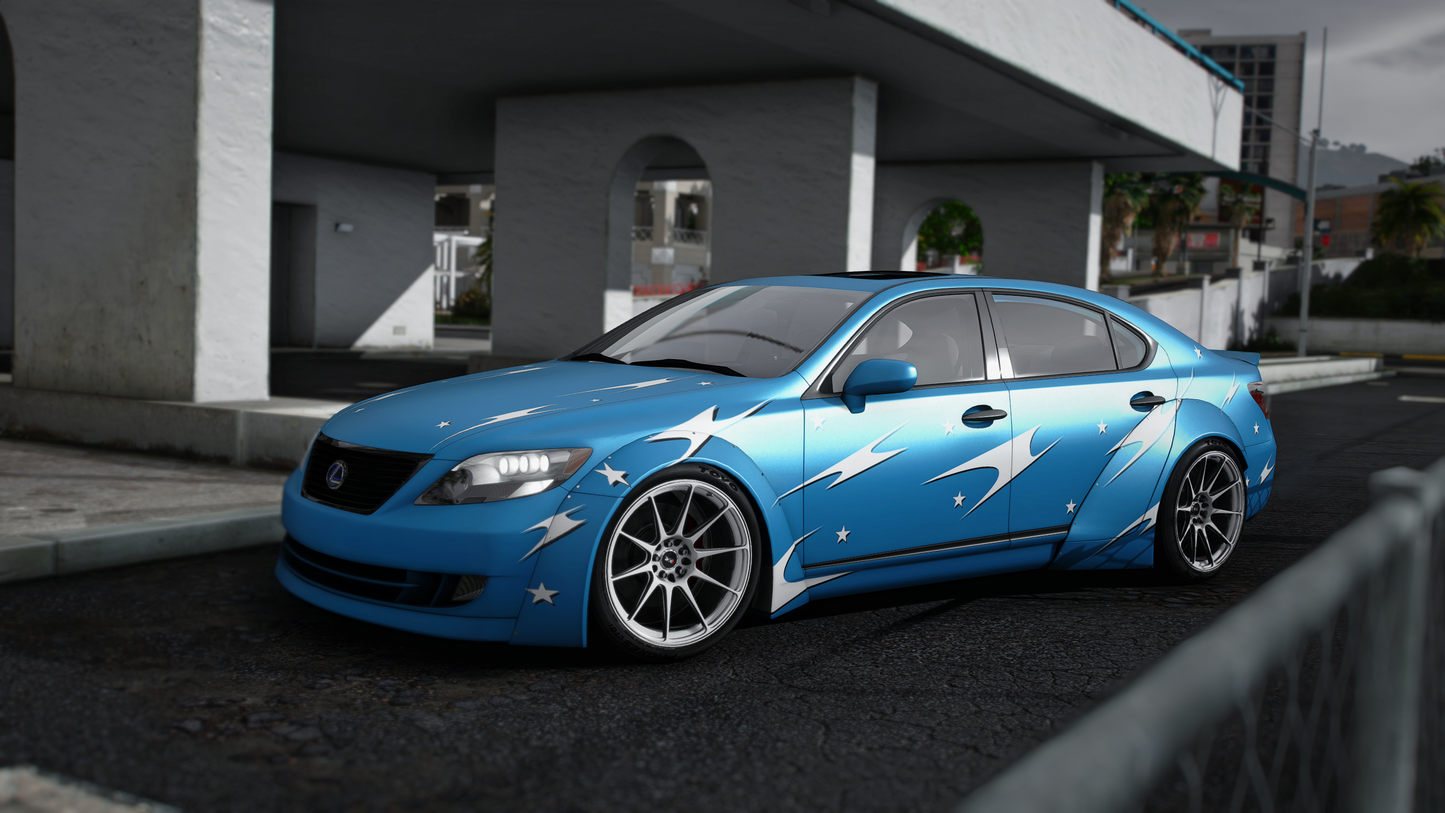 Lexus LS600h 2007 - GTA 5 & FiveM Car Mod | 80+ Tuning parts