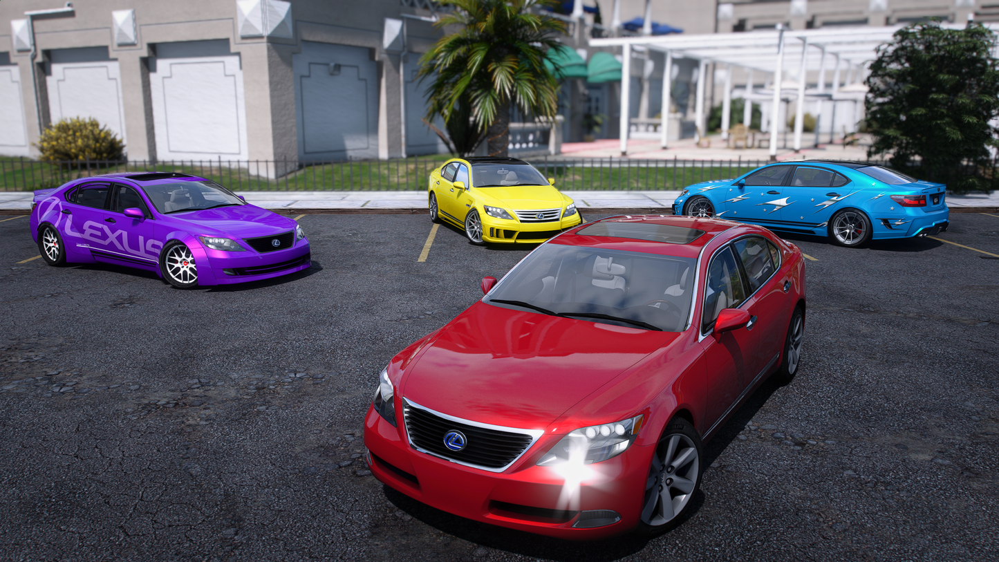 Lexus LS600h 2007 - GTA 5 & FiveM Car Mod | 80+ Tuning parts