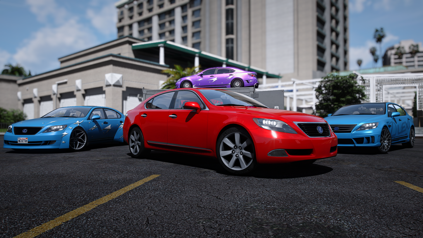 Lexus LS600h 2007 - GTA 5 & FiveM Car Mod | 80+ Tuning parts