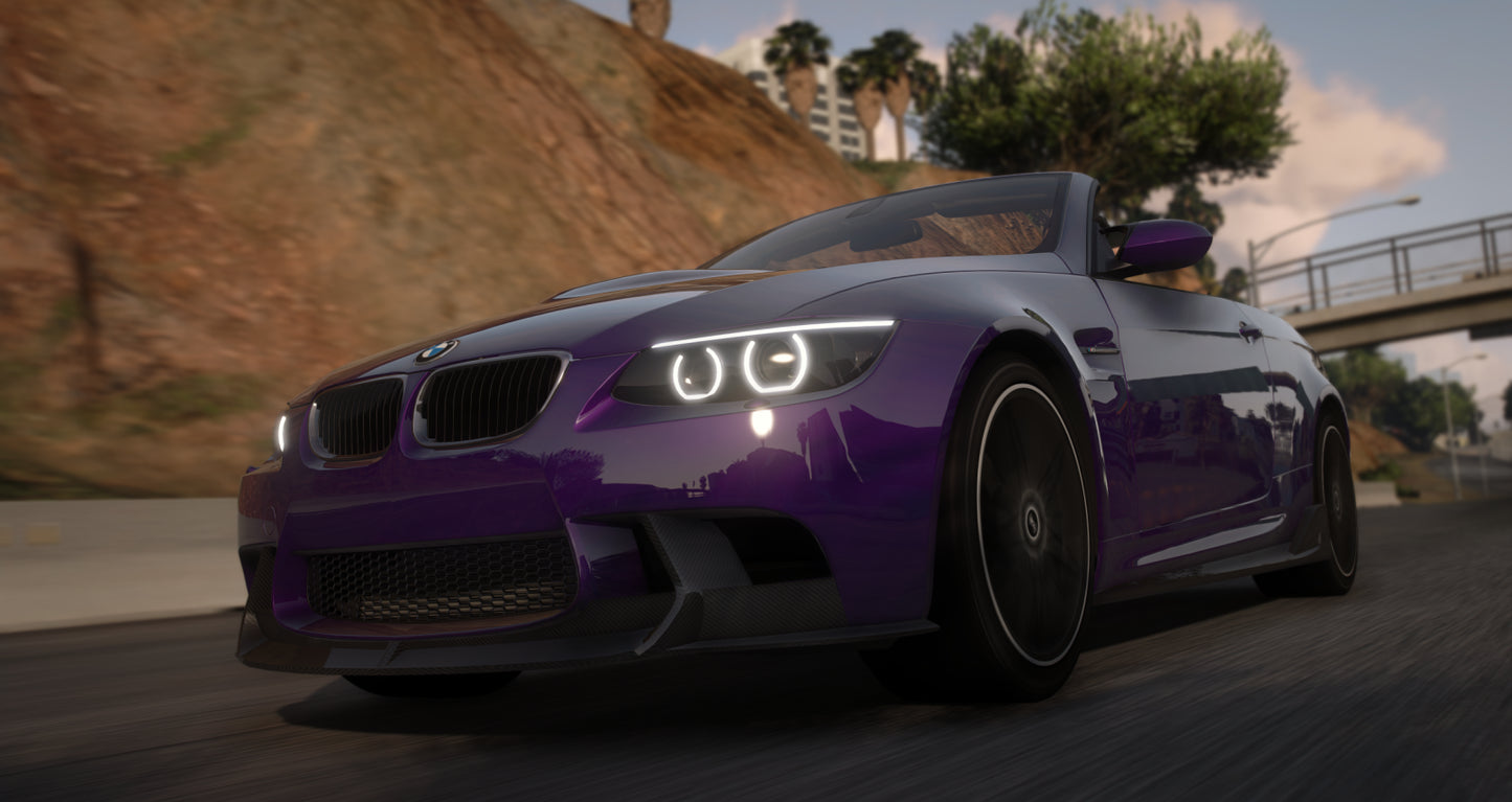 BMW M3 Convertible e93 2007 [240+ Tuning / Animated Roof / Add-On / Debadged / FiveM / LODS / Replace]