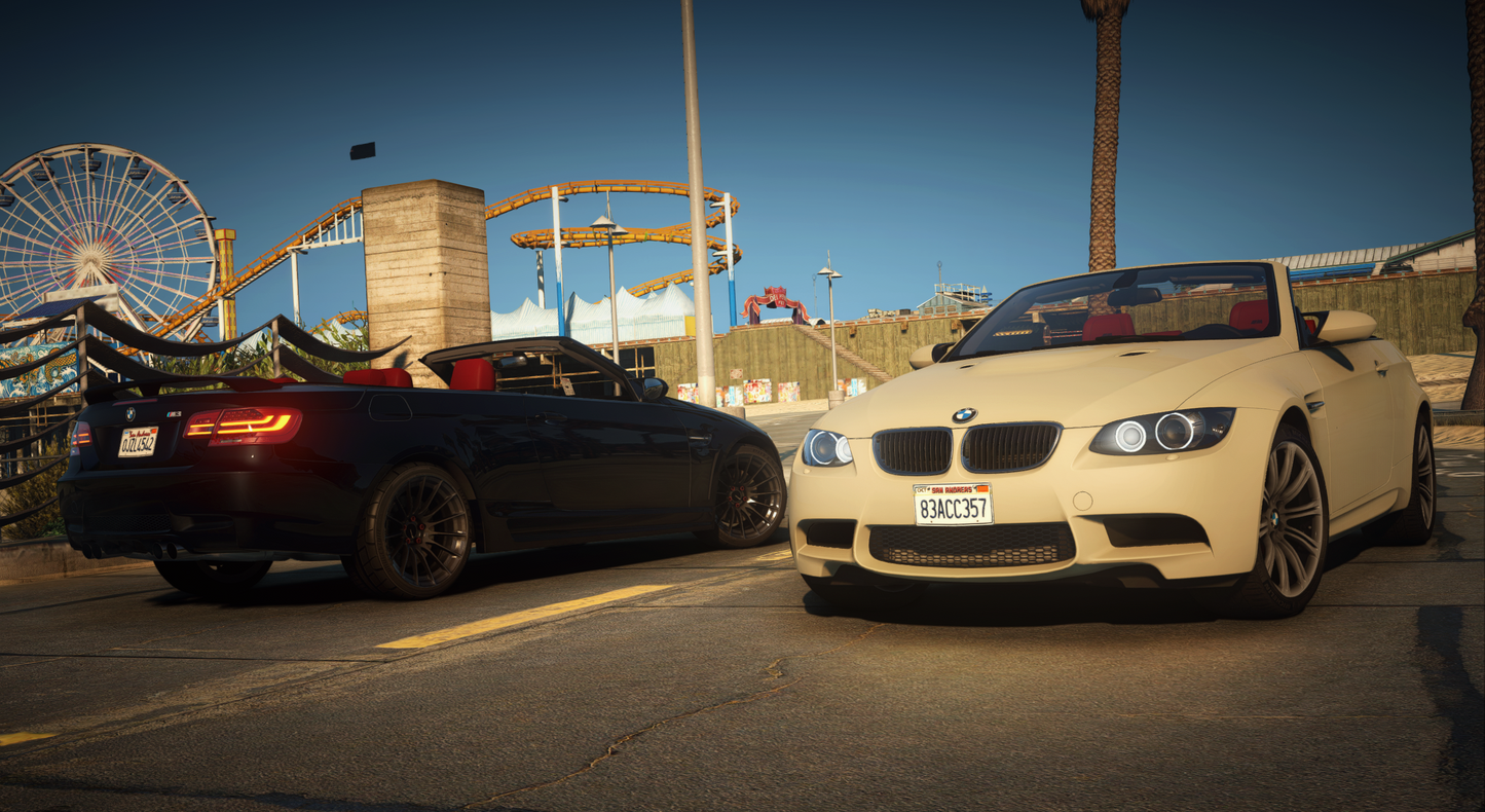 BMW M3 Convertible e93 2007 [240+ Tuning / Animated Roof / Add-On / Debadged / FiveM / LODS / Replace]