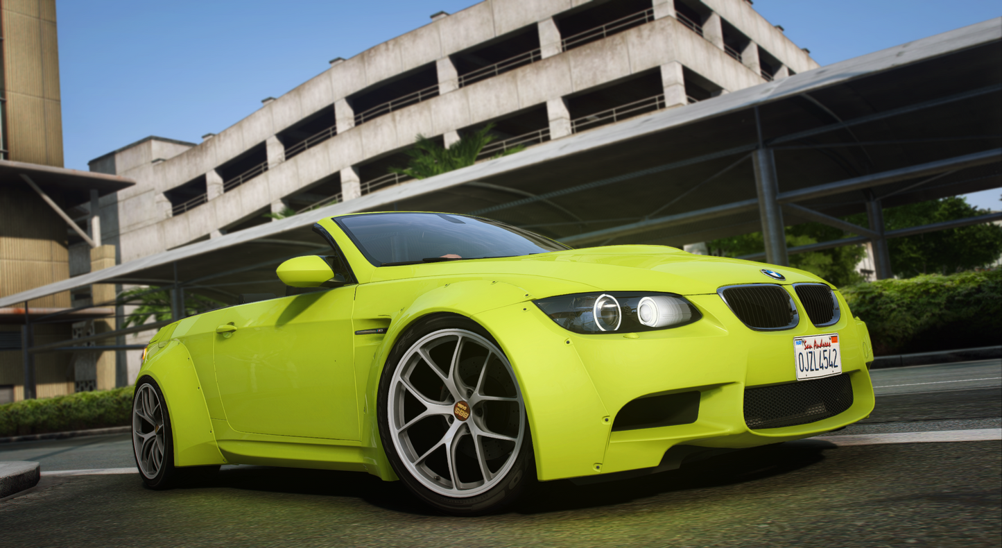 BMW M3 Convertible e93 2007 [240+ Tuning / Animated Roof / Add-On / Debadged / FiveM / LODS / Replace]