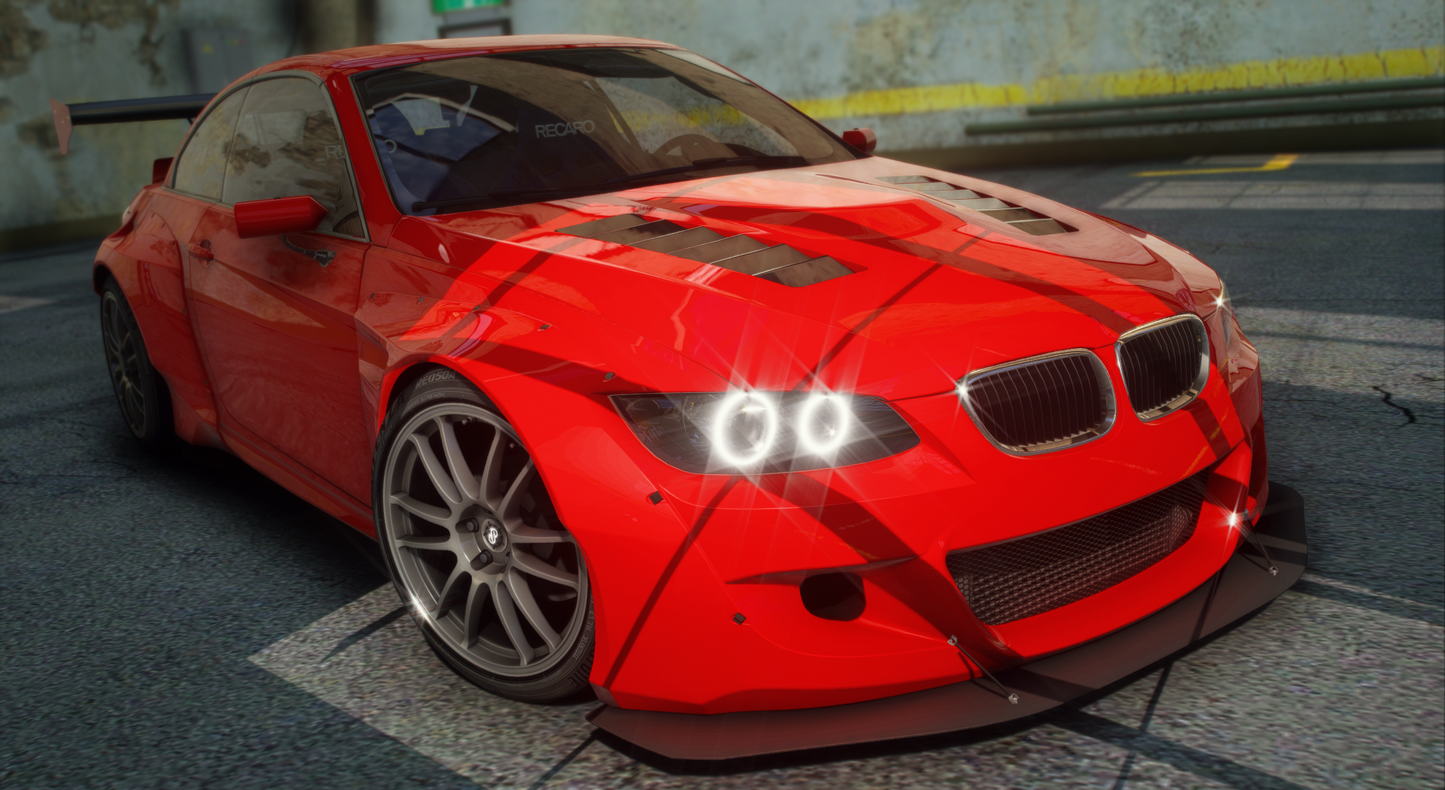 BMW M3 Convertible e93 2007 [240+ Tuning / Animated Roof / Add-On / Debadged / FiveM / LODS / Replace]