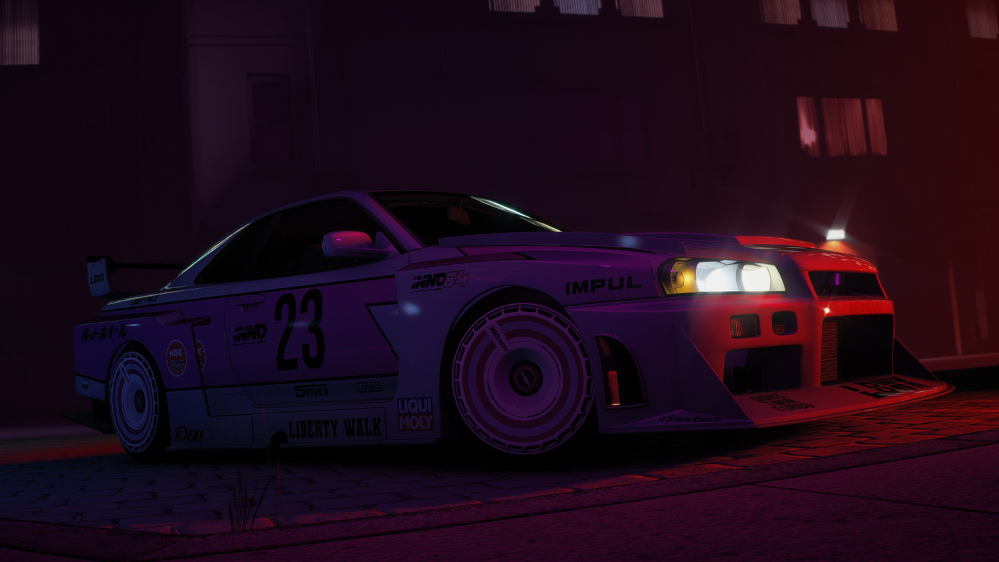 Nissan Skyline GT-R + GT-T R34 Pack [360+ Tuning / 40+ Liveries / Add-On / Debadged / FiveM / LODS]