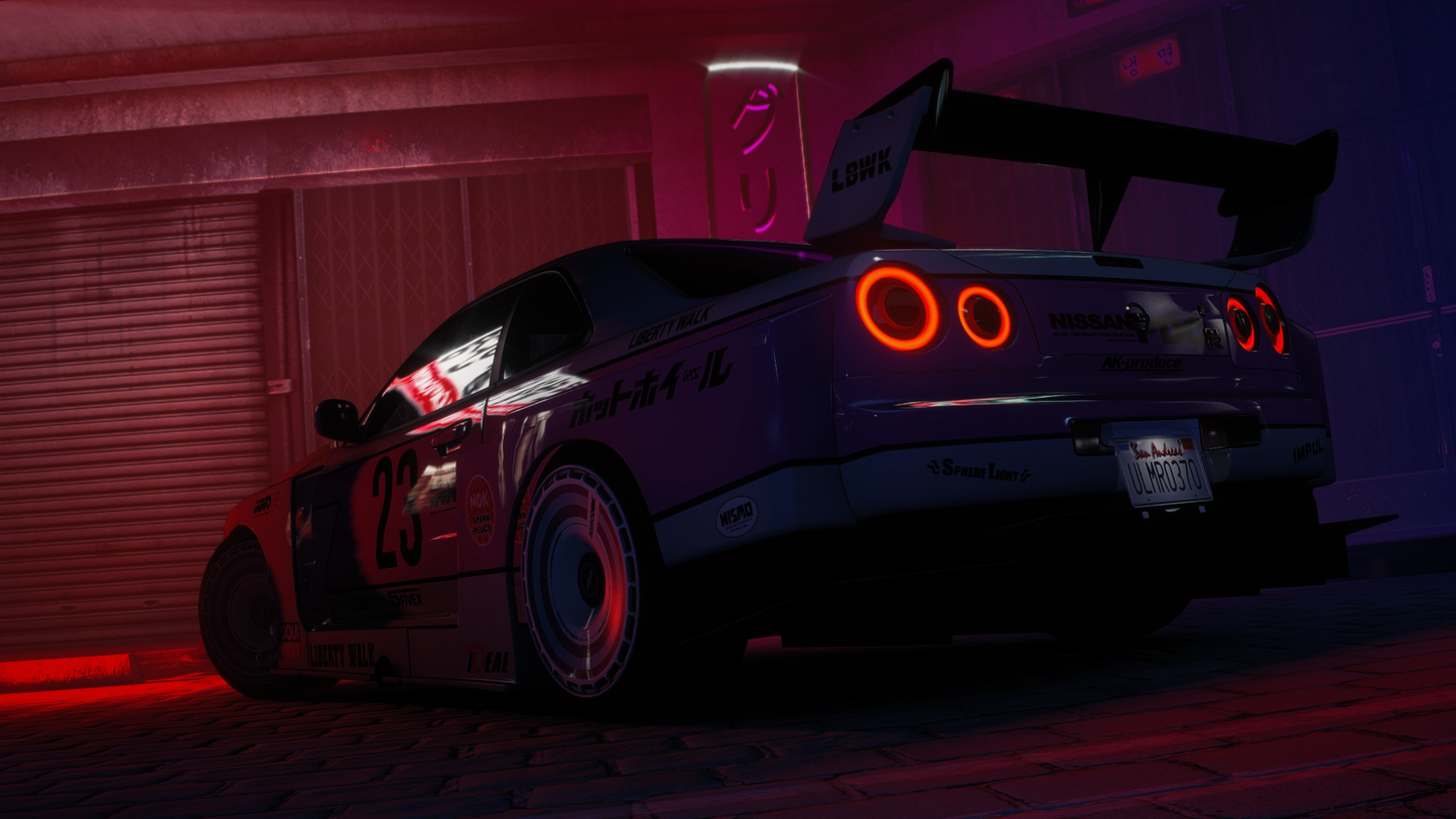 Nissan Skyline GT-R + GT-T R34 Pack [360+ Tuning / 40+ Liveries / Add-On / Debadged / FiveM / LODS]