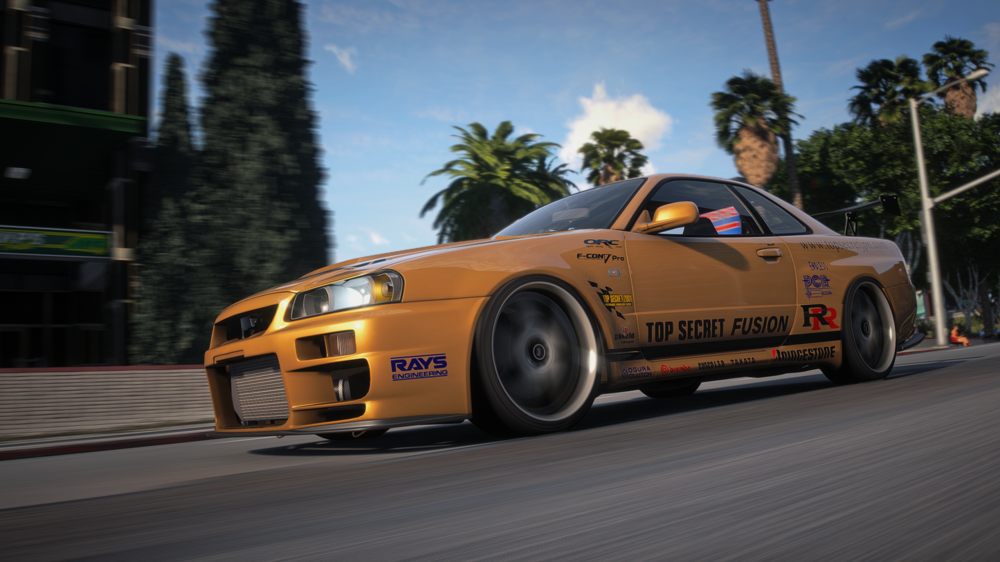Nissan Skyline GT-R + GT-T R34 Pack [360+ Tuning / 40+ Liveries / Add-On / Debadged / FiveM / LODS]