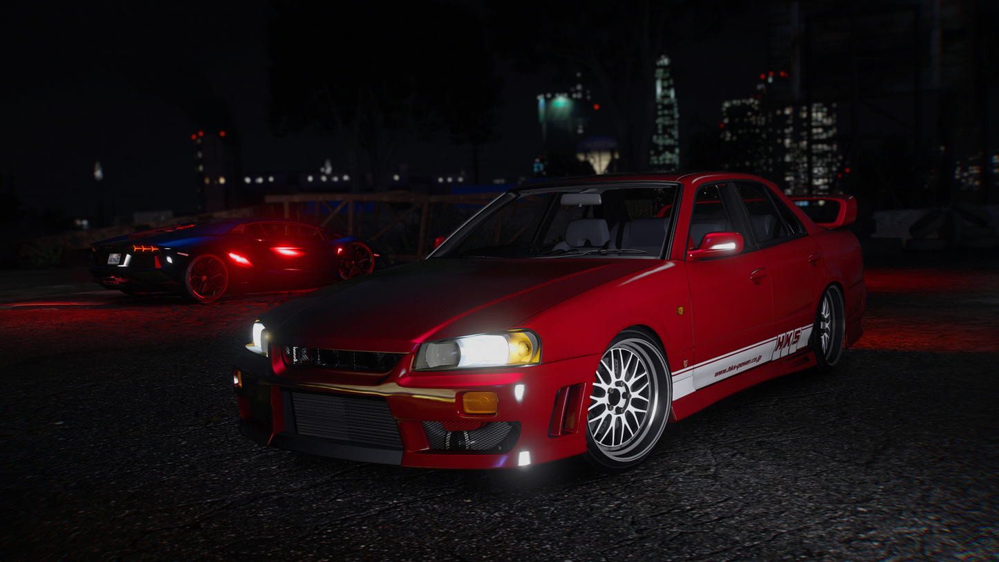 Nissan Skyline ER34 Sedan - GTA 5 & FiveM Car Mod | 200+ Tuning parts