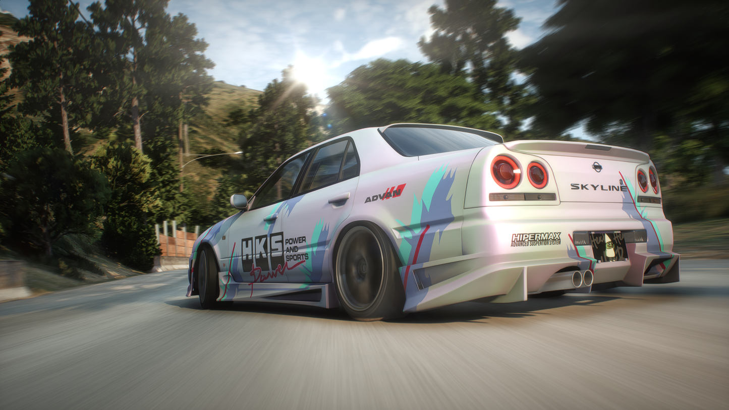 Nissan Skyline ER34 Sedan - GTA 5 & FiveM Car Mod | 200+ Tuning parts