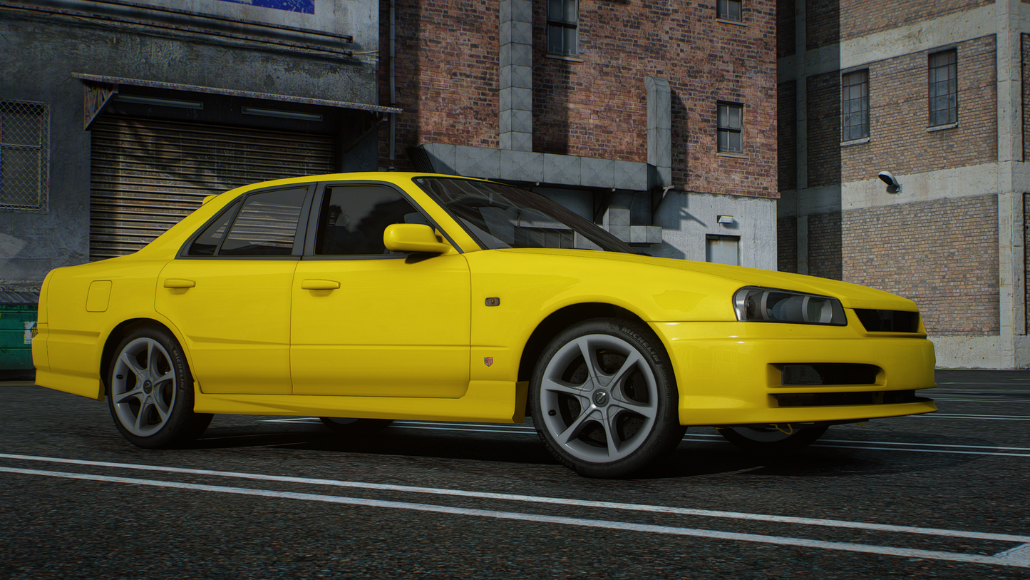 Nissan Skyline ER34 Sedan - GTA 5 & FiveM Car Mod | 200+ Tuning parts