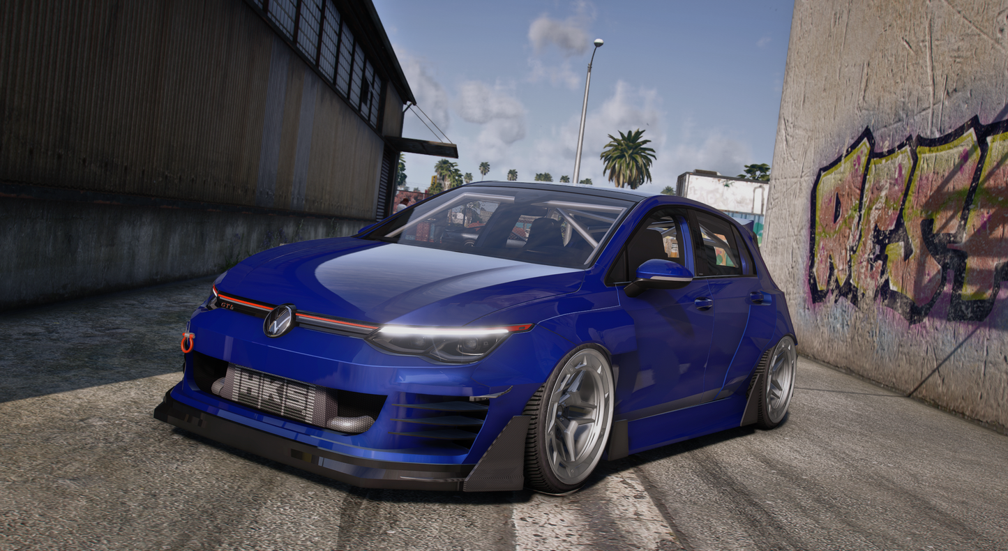 Volkswagen Golf R 2022 [Tuning / Animated Sunroof / Add-On / LODS / Debadged / FiveM / Replace]