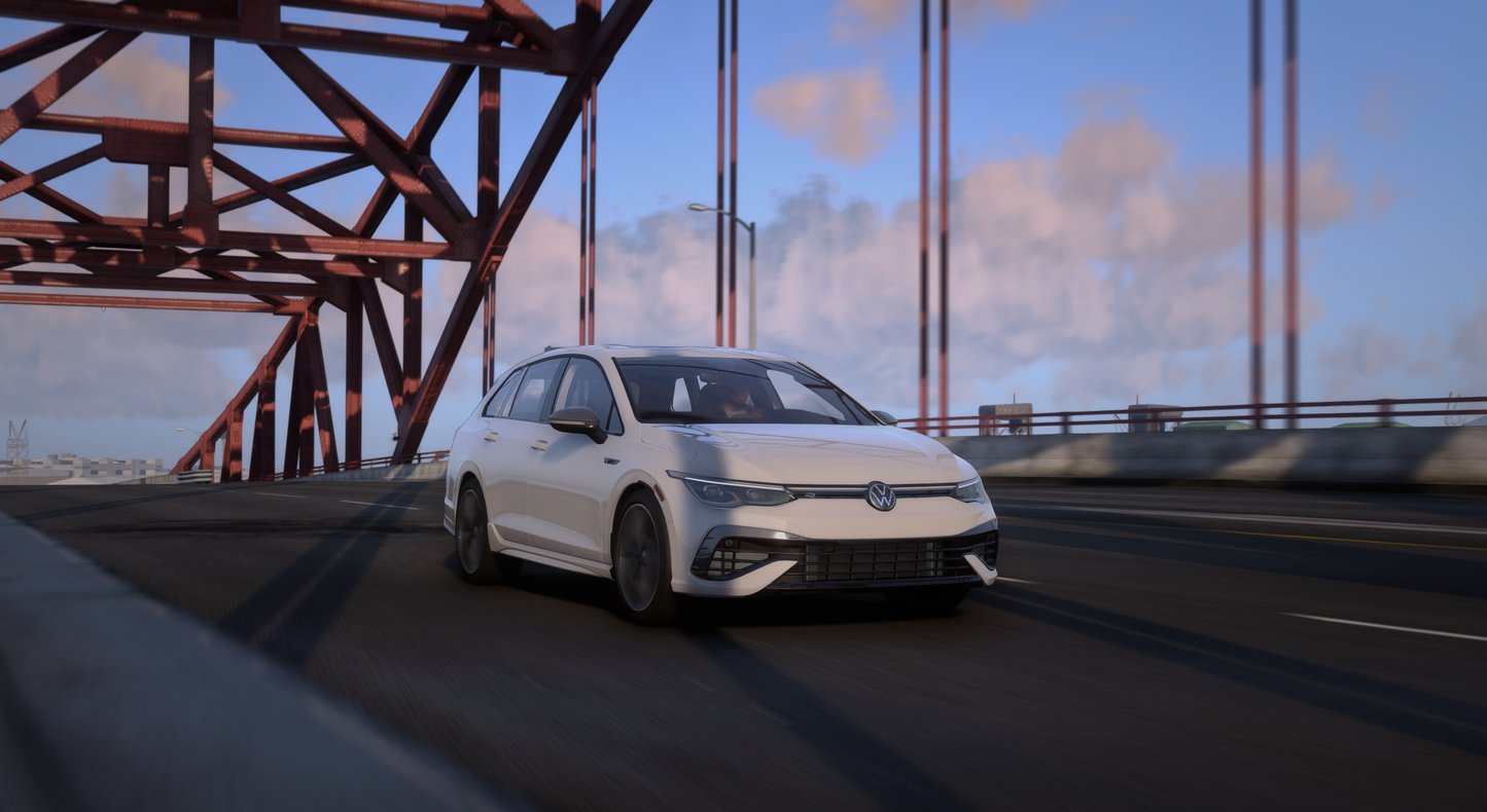 Volkswagen Golf R Estate 2022 [Tuning / Animated Sunroof / Add-On / LODS / Debadged / FiveM / Replace]