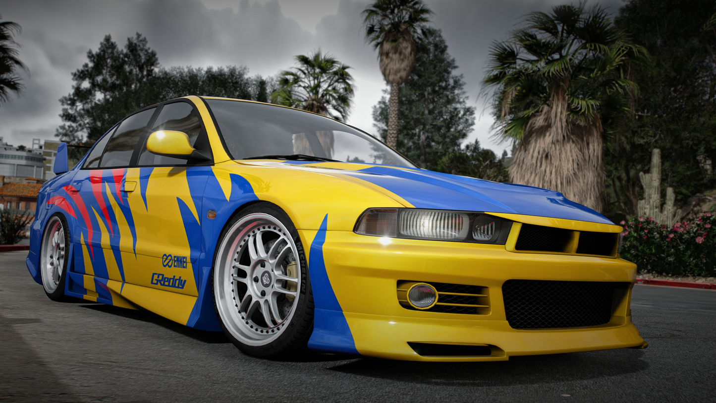 Mitsubishi Galant VR4 - GTA 5 & FiveM Car Mod | 80+ Tuning parts