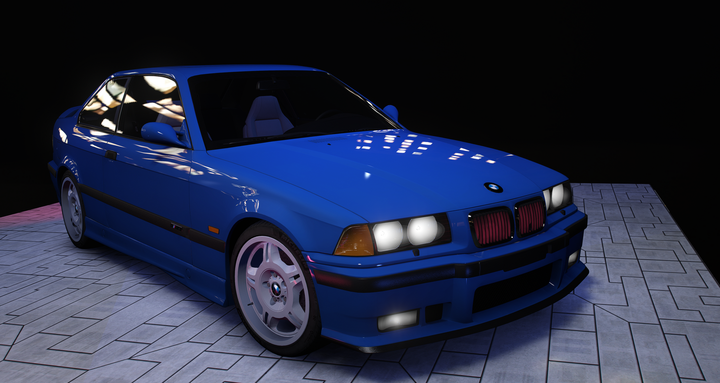 BMW M3 e36 1997 [150+ Tuning / Animated Sunroof / Add-On / Debadged / FiveM / LODS / Replace]