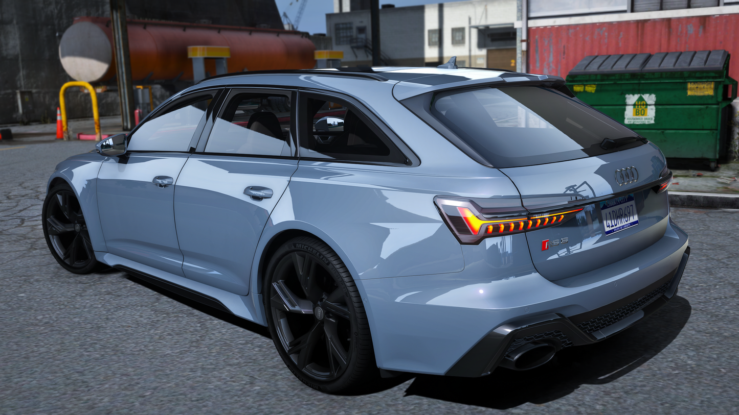 Audi RS6 C8 2020 [210+ Tuning / Liveries / Add-On / Debadged / FiveM / LODS / Replace]