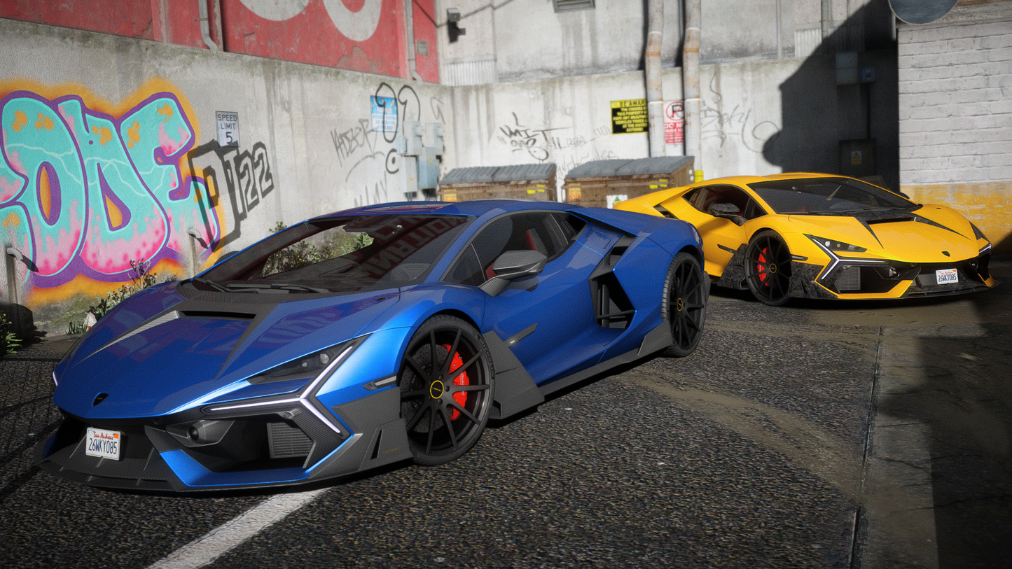 Lamborghini Revuelto 2023 [50+ Tuning / Liveries / Rims / Add-On / Debadged / FiveM / LODS / Replace]