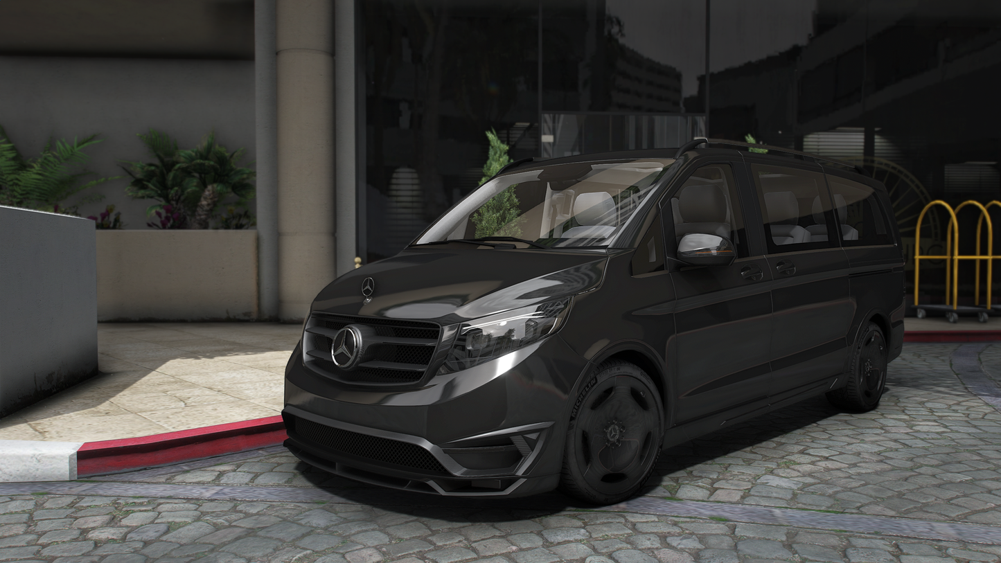 Mercedes V-Class 2025 [Tuning / Liveries / Add-On / Debadged / FiveM / LODS / Replace]