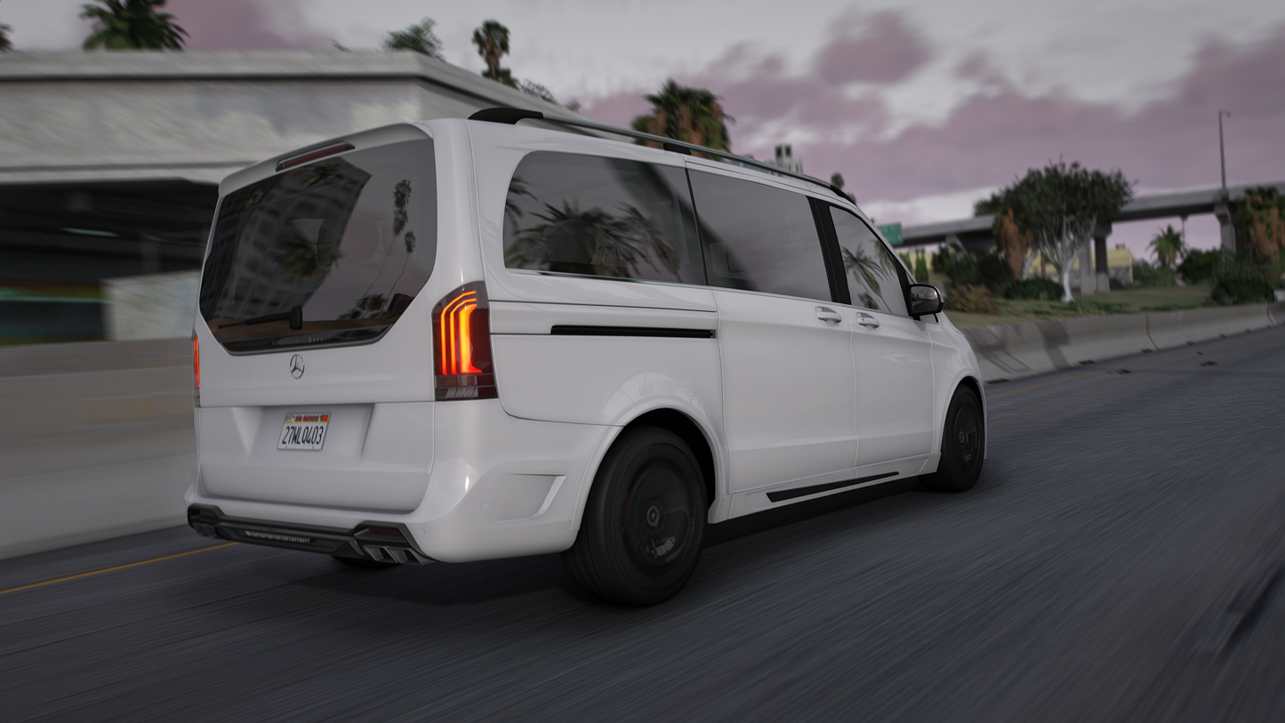 Mercedes V-Class 2025 [Tuning / Liveries / Add-On / Debadged / FiveM / LODS / Replace]